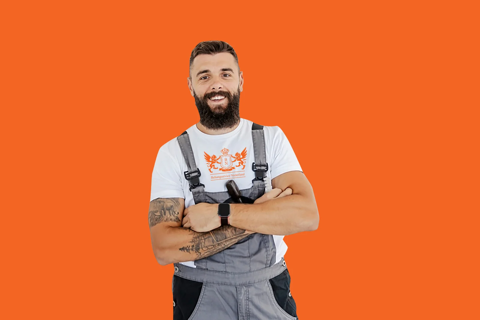 Dit is Jan onze renovlies behanger in Veenendaal die bekend staat om zijn strakke werk.
